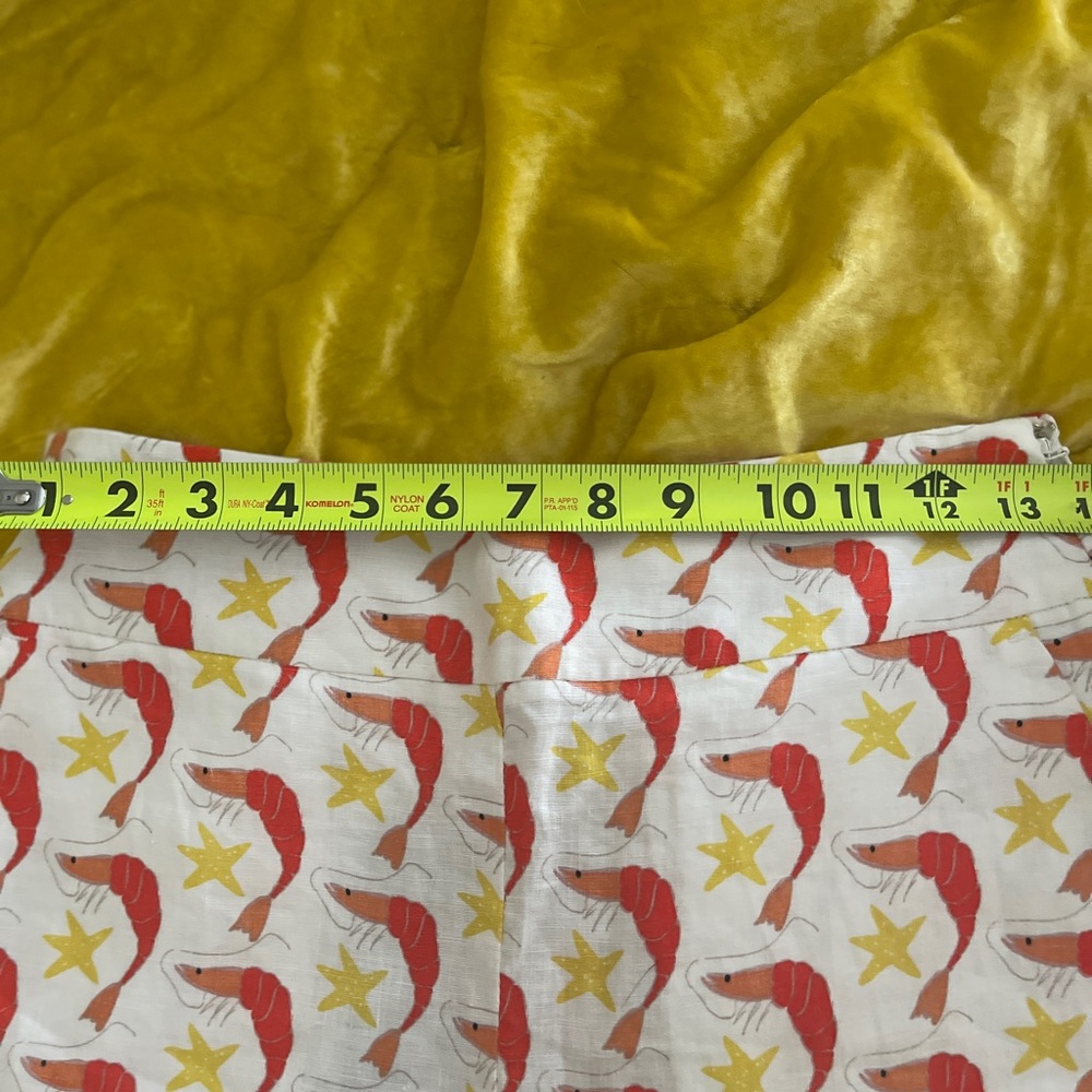 Boden Linen Shrimp and Starfish Print Shorts. Size 4 NWT - Picture 6 of 8